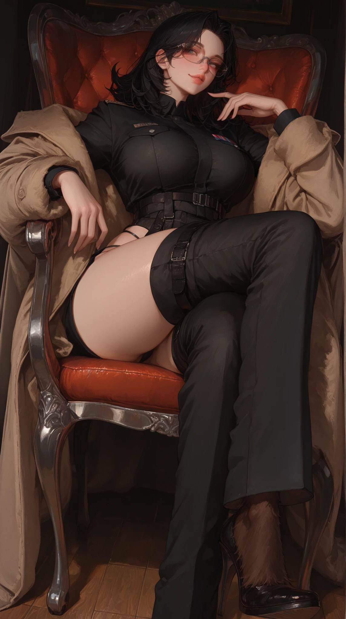 ((Kami Tora style)), score_9, score_8_up, score_8, score_7_up, score_7, score_6_up, in a femdom dungeon, chain and ropes hanging from the walls, 1woman, dominant mistress beautiful face, large mature round woman, old fetish femdom schoolmistress wearing a red strapon, woman fucking boy in the ass, boy's spread legs, anal insertion, eyeglasses, sadistic smiling candid expression, corset, stockings, hairy pink pussy, unbuttoned dress, busty topless, hair updo, elegant hair style, depth of field, narrow hips, slapping boy's face. BREAK, 1boy, Short submissive slim ("nude boy":1.2). Slave Boy's unbuttoned lowered pants exposing balls, big metal chastity cage on cock, copiously dripping cock.Ball gag, dripping mouth, collar, sex, extreme size difference, halfbody portrait, boy is thin, boy, age difference, male young student, dungeon, full body framing, ((perfectly illuminated characters))