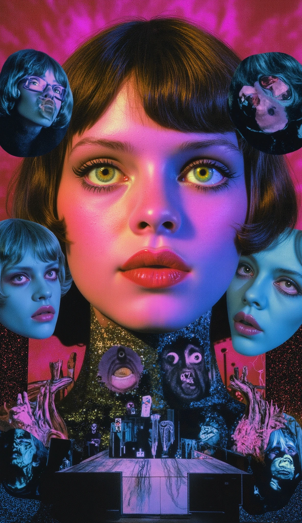 Surrealist Psicopop. intriguing people. film David Lynch — Dreams, Mysteries and Secrets. cinematic. 8K.