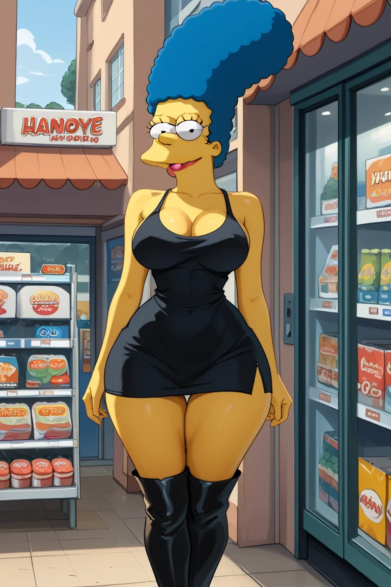 ((High Quality image 10k)) (( perfect autonomy)) Masterpiece, Marie Kanker, solo girl, blue short hairstyle, cute face, naked, big breasts, thick body, Marie Kanker Ed Edd N Eddy, full body, Standing at the park, cuerpo completo, High resolusion