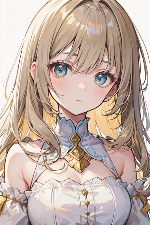 photo realistic, (masterpiece,best quality:1.4),(8k,raw photo,photo realistic:1.2), detailed skin, detailed face,1girl, Princess, cute face, Not Safe for Work, (raw photo, photo realistic: 1.2),
(((half updo))), blue eyes, (blonde hair), light smile, shiny wavy hair, sidelock, curtsey, (Pink ballgown), Pink Princess doress, shortsleeves, a smile, red blush, Doress, Hair Between Eyes, Puffy Sleeves, Bangss, (tiara), (necklace), (bridal gauntlets), frilld, : q, masterpiece, top-quality, not safe for work, 14-yo, braided bangs,
pastel color, yellow background,