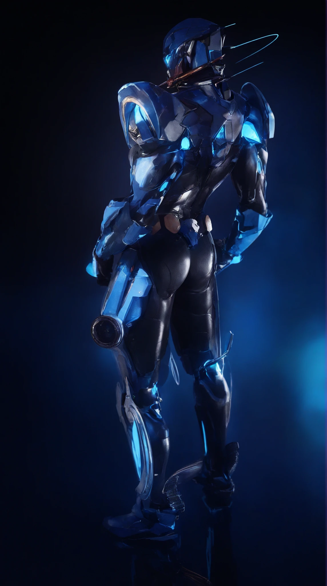 Build a detailed male human hybrid, This hint creates a fascinating detailed description of the human hybrid, Show organic、Seamless integration of mechanical and cybernetic elements. The fighter class should have advanced technology, Seamlessly combine their biometrics , to finally form a powerful and visually stunning creature,Stimulate people's imagination. in this unique design ,balance between the natural world and cutting-edge technology,