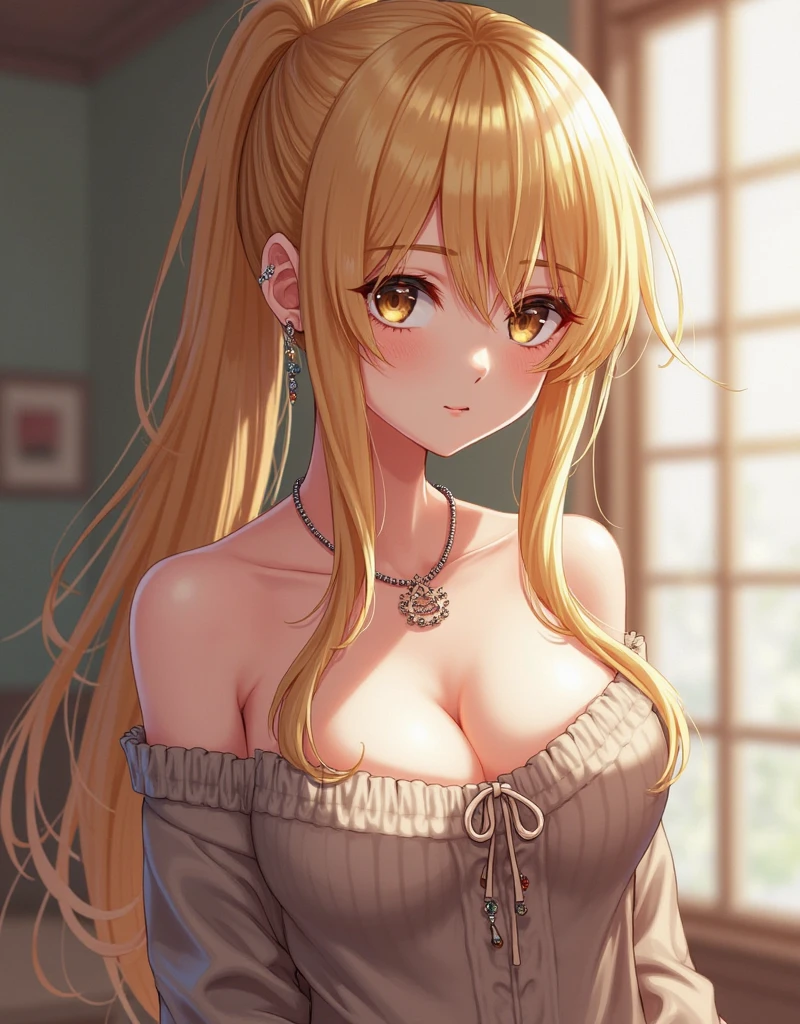 1character, Loose Braids hairstyle with Golden Highlights colouring, (masterpiece, best quality:1.2), 1girl, solo, transparent coat, sexy angel, realistic, beautiful