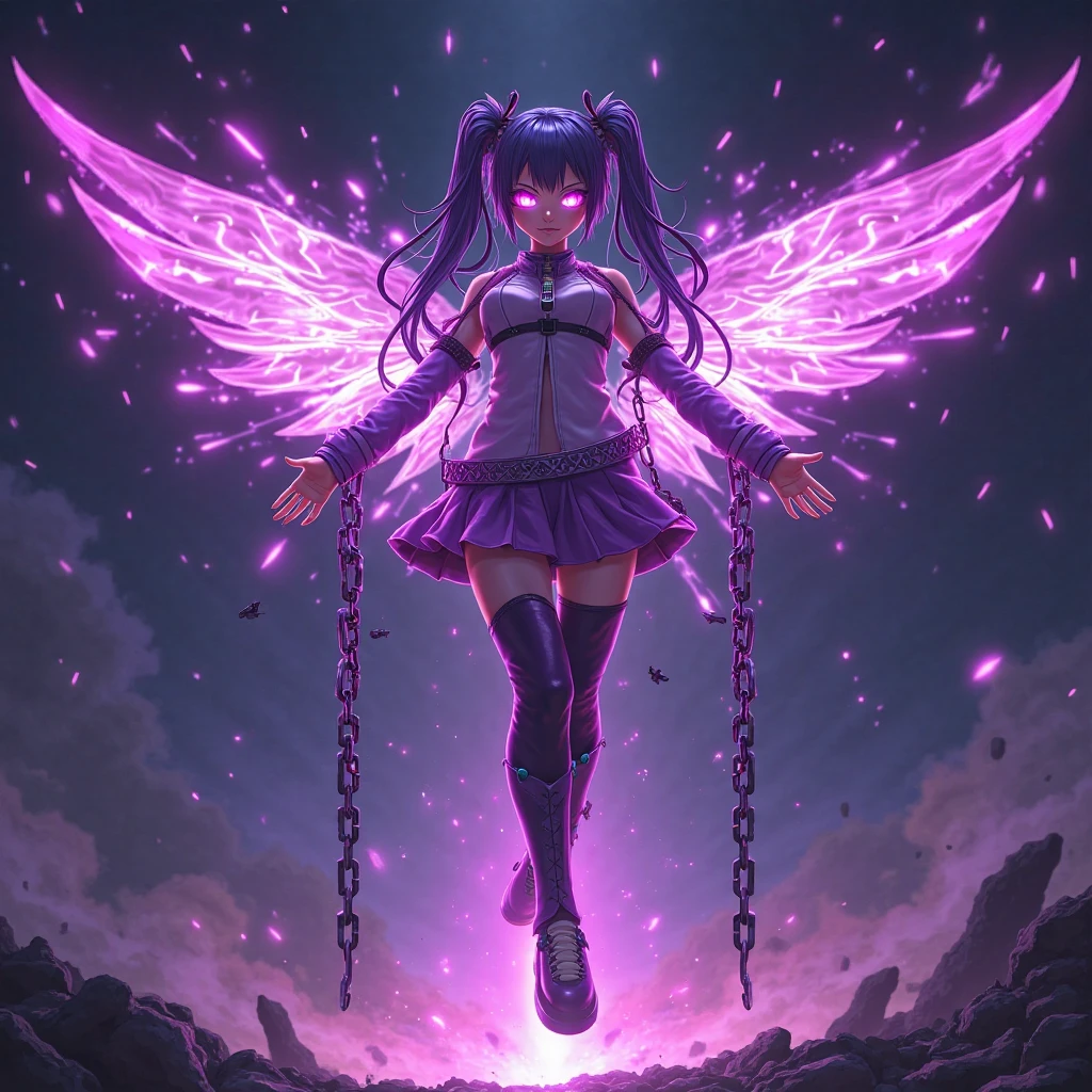 Flying penis, wings, jet motors, long shaft with portholes, purple head, long hanging balls in a sack with hair, pubic hair