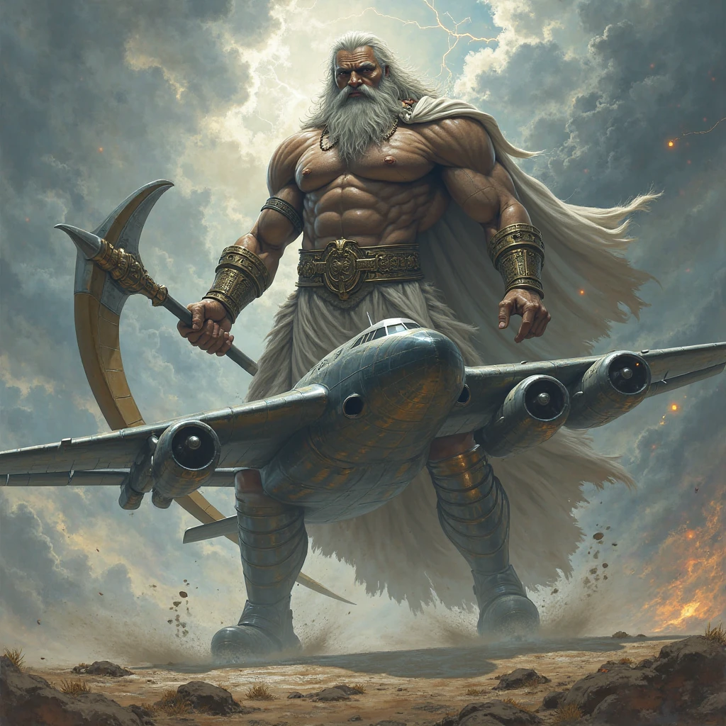 mature old arafed man, grandpa, virile, tough, rotund, muscular, bulging, scruffy, hairy, fuzzy white bodyhair, pale skin, massive feet, clear eyes, pervert, sweaty, smelly, intricate details full body, rpg fantasy, vivid colors, particle effect, halo, angel wings