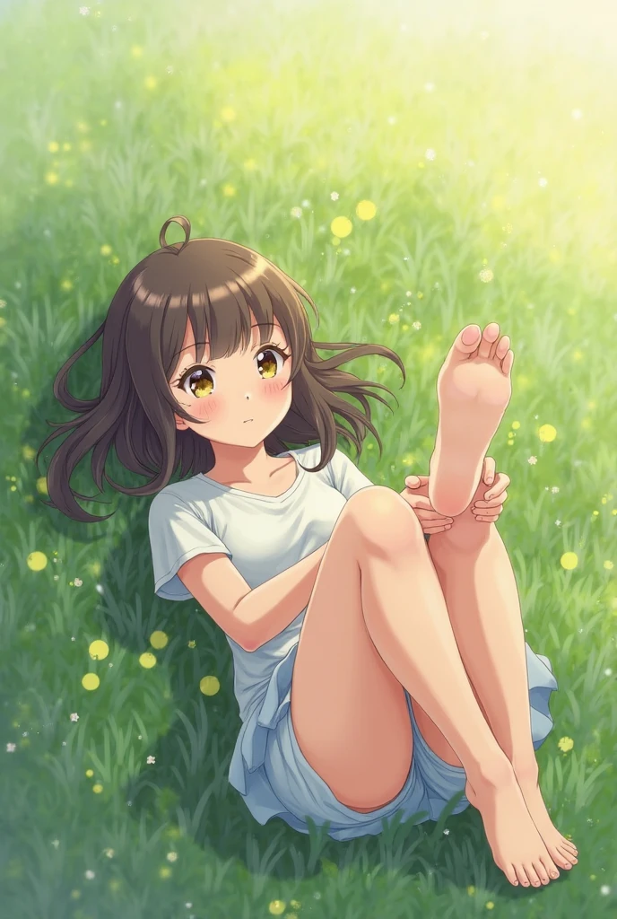 masterpiece, highest quality, One character, full_body, barefoot, white_background, (size: 1024x2048), (solve: 300dpi)

