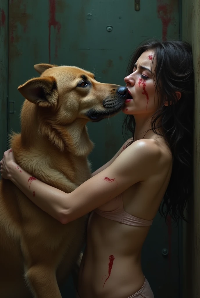 Dog bites woman's breast