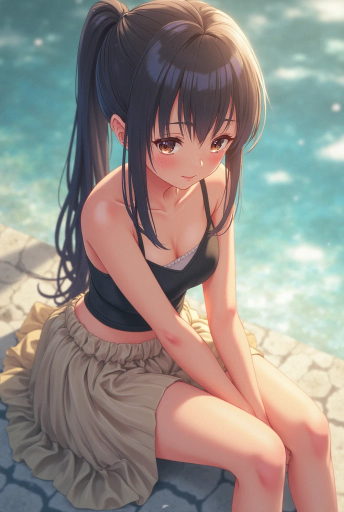 (masterpiece, highest quality, Highest image quality,photorealistic, Raw photo),girls,young teen,babyface,school students are having fun showing panties at each other,small panties,white tubetop,slutty girls,smile,beautiful lighting, volumetric lighting, dynamic pose, sharp,