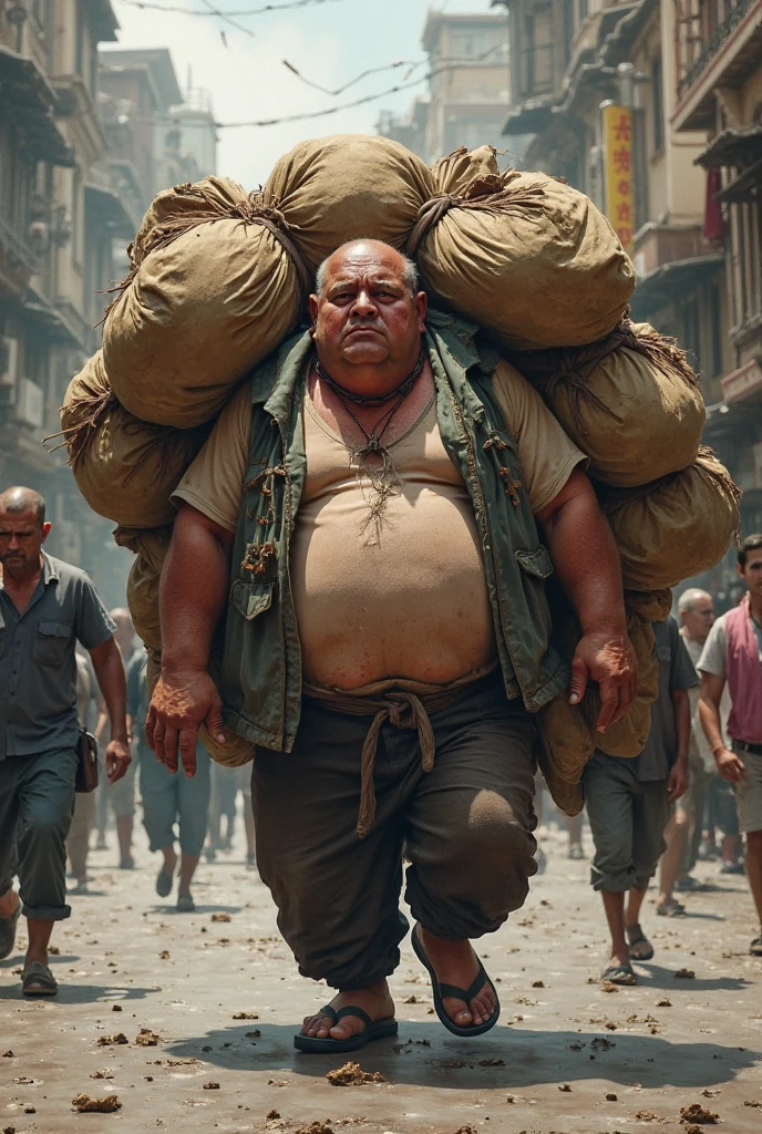 A man with shawarma in his hands runs away from a pig, escape from the pig, Shawarma, большая Shawarma, огромная Shawarma, man holding shawarma in two hands, a man quickly runs away from a pig, большая длинная Shawarma, shavuha is huge, lavash, a huge pig runs after a man