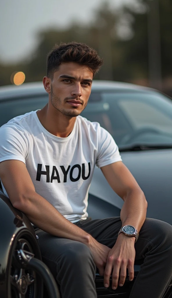 un beau jeune homme arabe en t-shirt, nu en bas, big thick penis++ et circoncis, cheveux bruns courts, sitting on a couch legs apart pouring a glass of milk on his t-shirt, 4K, very high detail, beau corps muscle, regard torride, sexy, thick cock, ultra realistic++, best quality