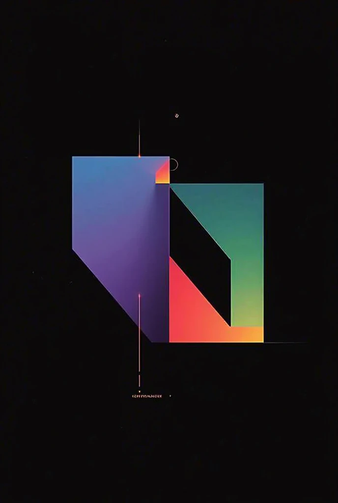 Using Simple Lines+Pure Color Blocks，Reinterpreting the Bauhaus design aesthetic！ Purple blue green and black