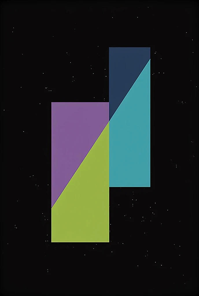 Using Simple Lines+Pure Color Blocks，Reinterpreting the Bauhaus design aesthetic！ Purple blue green and black
