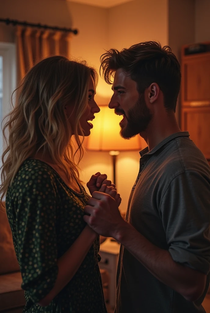 A women fight with his husband