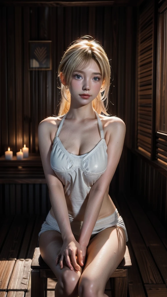 The most beautiful blonde hair in the world、Beautiful bangs、Super long straight hair、Crystal clear marine blue eyes like jewels、Transparent white and wet nightgown、European youth、perfect bodies、ultimate beauty girl、Beautiful 20 years old、White shiny skin、face perfect、Bright makeup、Thin pink lips、Girl in the shower、1 girl in、Unbuttoned shirt、lipsticks、Colored inner hair、deceptive advertising、{steams}、Viewer Vision、Golden Hour Lighting、comic strip、Bokeh atmosphere perspective、detaileds、Movie Light、intricate-detail、hight resolution、 Detailed features of face design、High Details、Clear focus、SMOOTHNESS、aesthetics、High Details、printed、octane、{{masterpiece}}, SMALL BREAST