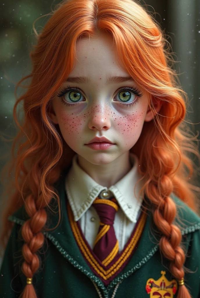 A ginger boy from My Hero Academia with green eyes and freckles, and some angel bite piercings in my lips and Eri putting stickers on my face and some cute hair clips