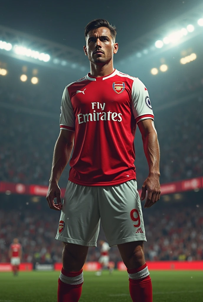 Imagine English mathematician and physicist Isaac Newton wearing soccer outfit, looking at viewer, Full body portrait, hyper detailed POV, rich colors, hyper realistic, lifelike texture, dramatic lighting, standing in a soccer Stadium, detailed symmetric realistic face, extremely detailed natural texture, extremely detailed, amazing, fine detail, photo realistic, RAW photo, TanvirTamim, high quality, highres, sharp focus, extremely detailed, cinematic lighting, Top image quality, hight resolution, full body,、play along the stadium, Ball, (((see the whole body))), Edge Of Realism, lifelike texture, dramatic lighting, hdr