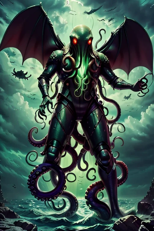 Chain monster, amorphous chain of monstrous colors ,chain creature with chains and many mouths, shoggoth masterpiece,Highest quality,8k,High resolution, Fantastic,scary,horrific, Please draw a amorphous chain from H.P. Lovecraft. shapeshifting chain monster of viscous chain with tendrils of chains. chain monster attacking a city, chains litter the city. dark green cloudy sky, madness of chains, chain bubbling and pulsating. People covered by the chains. Monster chain.