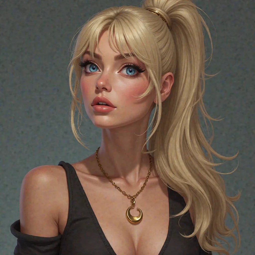 a close up of a woman with a black dress and a choker, sydney sweeney, portrait sophie mudd, ana de armas, maika monroe batgirl, wearing black choker, ana de armas portrait, a gorgeous blonde, beautiful blonde girl, portrait anya taylor-joy, anya taylor joy, natalie dormer, wearing intricate black choker, blonde goddess