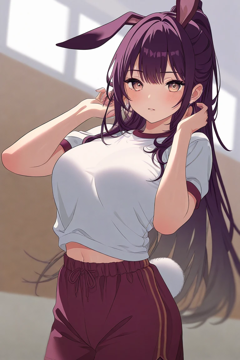 beautiful girl with a symmetrical face looks like Marin Kitagawa she is with a perfect body medium and firm tits, vestida con una minifalda venus y un a playera muy corta desabotonada, ropa muy transparente como el aire, muy ligera, de escote muy amplio, todo con detalles intrincados, random angle, ((estilo: character design)), red-light brown hair