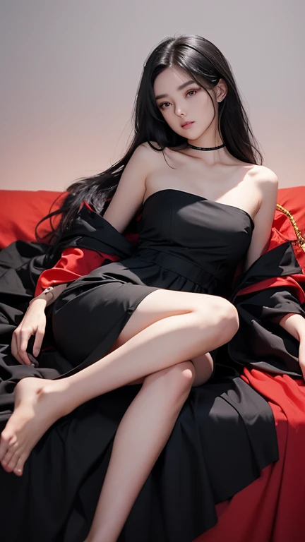 ((Top image quality、top-quality、Top resolution、hyper realistic photography、Full body photo、​masterpiece、1 girl、Very beautiful face、Super Super Long Hair、hair length about 3 meters,,,,,、Straight black hair、Black hair longer than height、Black hair that has not been cut for more than 20 years、Slender body、White underwear or naked、Indoor Location、8ｋ、Two hands、Two legs、5 fingers、))、Winner of the World Long Hair Contest、Full body real photo、Head-to-toe photo、Photo taken from about 4 meters away、Super Real、Stand up straight、She has super long hair that covers her entire body、The longest black hair in the world、Body buried in hair、Long black hair is silky、The luster of black hair is wonderful...........、Hair longer than Rapunzel、(Hair is super realistic）、Hair hides thighs and ankles、Put your hair in your mouth、Black hair spreading on the floor、