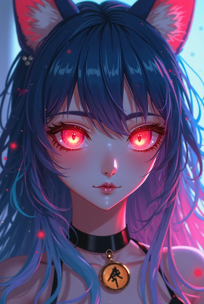 Neon anime sexy lady sexy neon lips sexy neon eyes sexy neon tattoos sexy anime warrior secy neon hairs