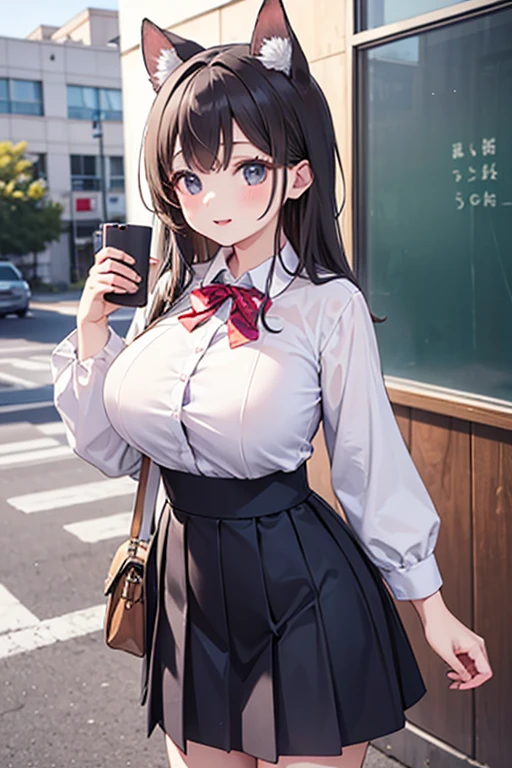 4K resolution,((Highest quality)), Ultra-high resolution,Adult women, alone, sexy, (A teasing smile), (Brown eyes), Beautiful and symmetrical face, (Brown cut medium hair),Loose cardigan,Dress shirt,Pleated skirt,stockings,Realistic:1.4,Realistic:1.3,(masterpiece:1.2),Perfect Eyes,Perfect Eyes,Ample breasts,Beautiful thick legs,classroom,Perfect Legs