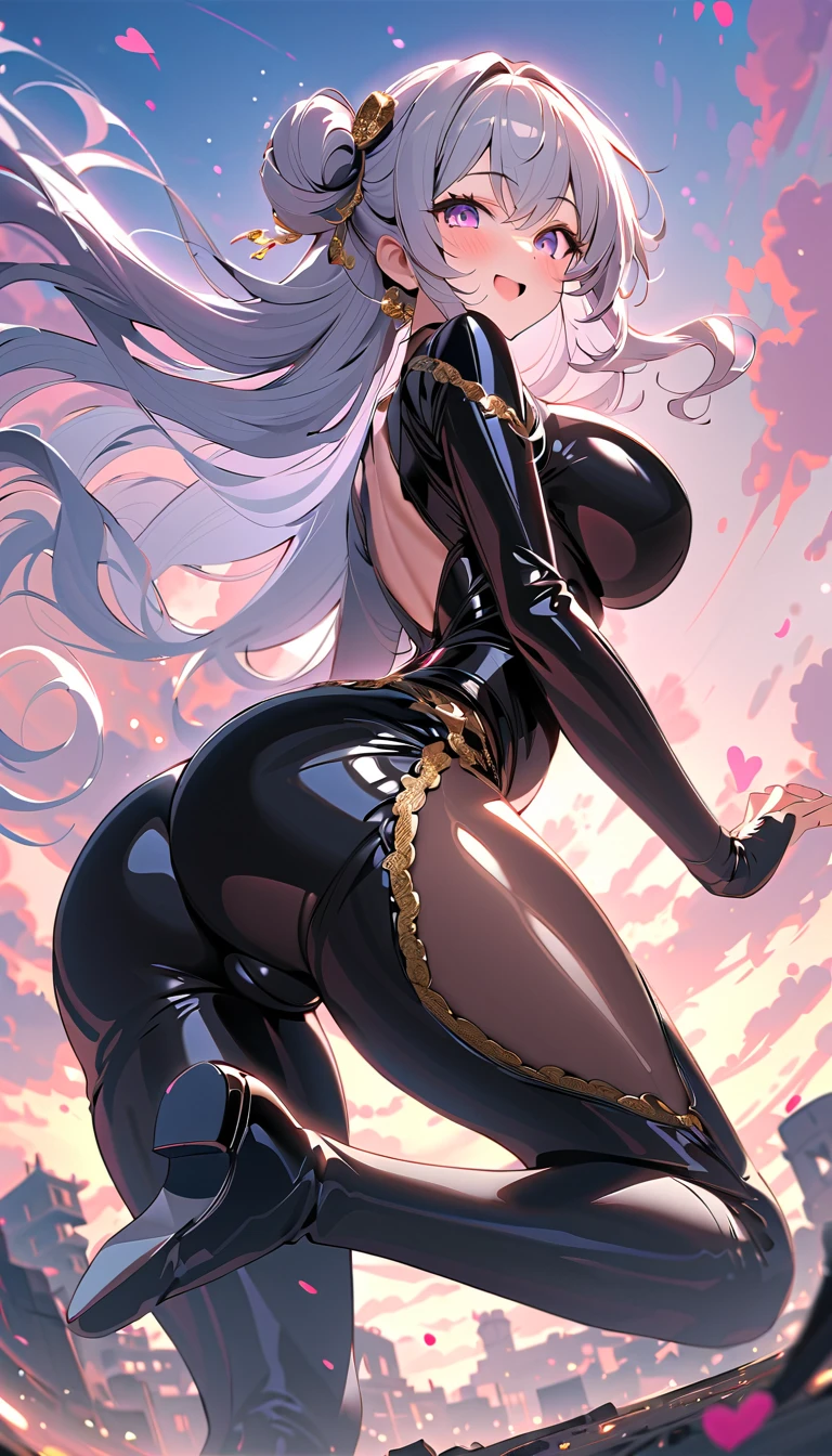 (solo )female anthro Zebra,Black long fluffy hair, fluffy hair, zebra ears, zebra, (big breasts:1.9), attractive, ((spider-themed superhero)), ((bodysuit)), ((superhero costume)) , thicc body, thicc body, thicc, freckles, freckles on face, (happy sexual expression, moaning with open mouth and tongue out viseble saliva), smug eyes, she is on her knees(thick thighs:1.5) ,from the back, backsite, from back, (focus on butt), watch your back, biki big butt sexy butt sexy but invitation , from the back, backsite, from back, (focus on butt), watch your back, biki big butt sexy butt sexy but invitation