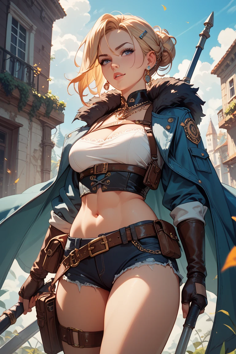 stylized famous character of final-fantasy,