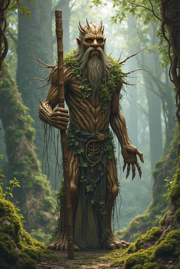 Treebeard heals with magic，Style: Art Nouveau novuschroma15, 32k UHD resolution, high quality, Professional photography, closure, Realism and the touch of emotion: Inoue&#39;s works show meticulous attention to detail, Bring characters to life with realistic proportions and anatomical accuracy, Simply pursuing realism; instead, Art with emotional depth, Capture the essence of the character through their expressions and movements.Intricate details, Very detailed,