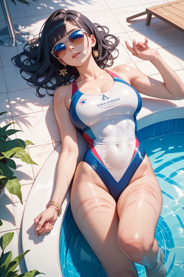Modella koreana vestita sexy  su nave spaziale