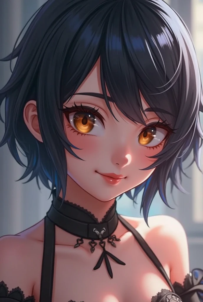 Wolf Cut,
Bust size is B cup,Naked Ahegao
