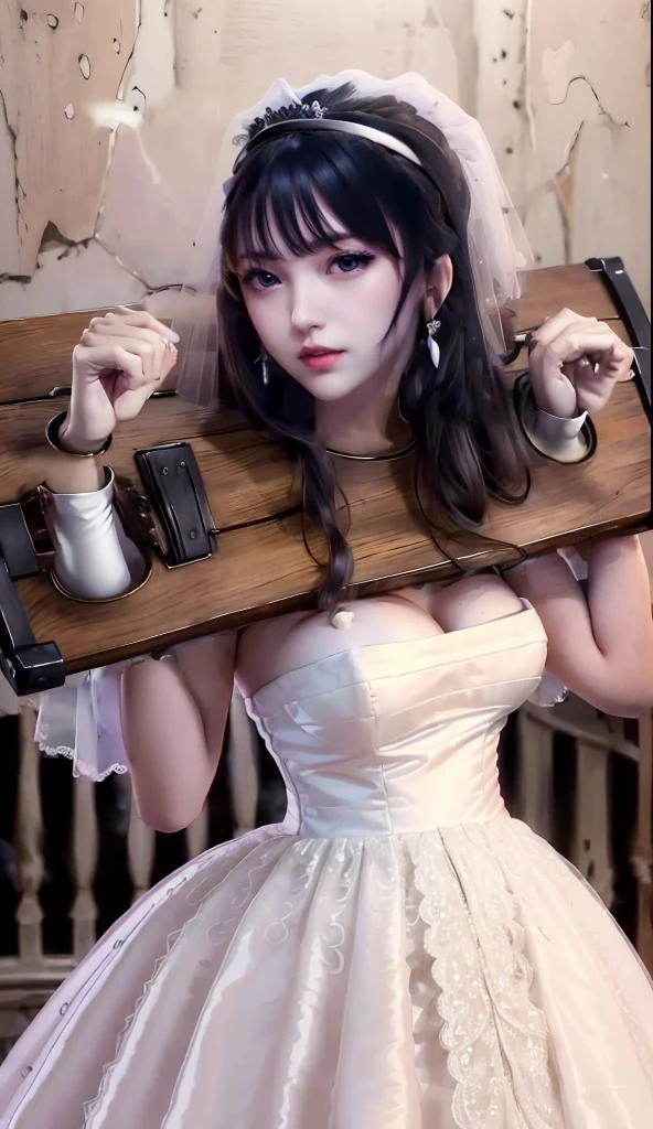 masterpiece, best quality, (night time:1.2), cowboy shot, 1girl, large breasts, fit body, white doctor gown, white stockings, looking at viewer, emotionless, kneeling on the floor, hospital hallway,
<lora:chained_up:0.6>, chained_up, outstretched arms, chain, cuff,
<lora:abandoned hospital_v1:0.3>, ruanyi060, tile floor, tile wall, white_tile wall, skeleton skull on the floor,
in the abandoned hospital,