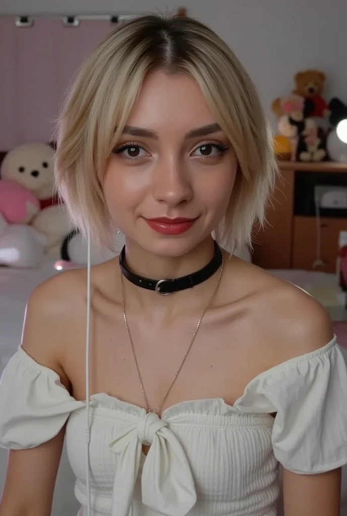 Tia mostra ter uma figura bastante esguia. Ela tem cabelo branco-acinzentado , ela tem cabelo curto e grandes olhos verdes claros,calcinhas, containment, rabo de cavalo, dentro de casa, colares, joia, decote exposto, seios grandes, qualidade superior, Muitos detalhes, Sharp and realistic Puri focus