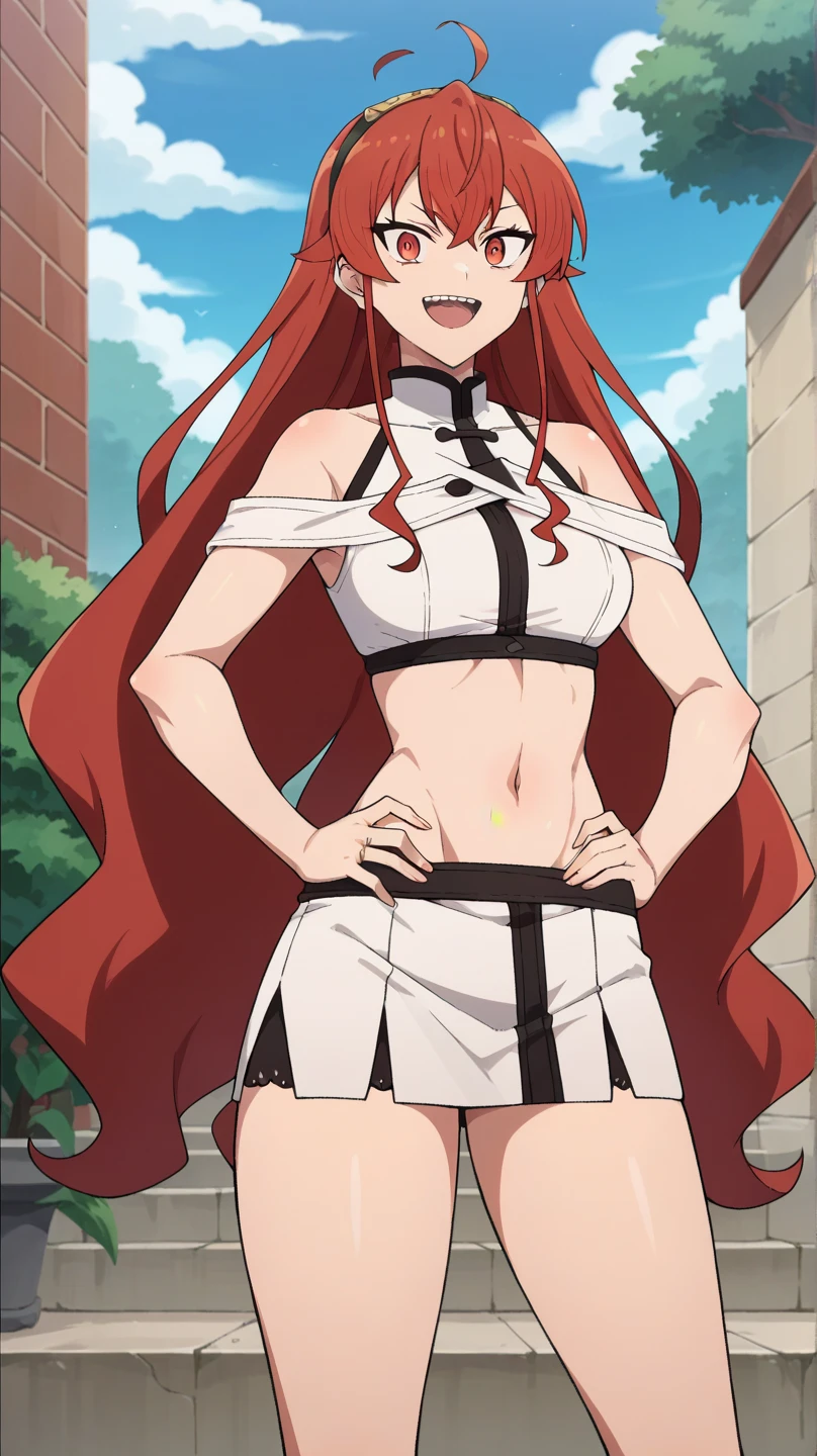 masterpiece, best quality), intricate details, 1 girl, woman, (long red hair), straw hat, Shanks, shanks \(one piece\), scar on face, (long hair) wearing t shirt and pant ((solo)) (black eyes) (detailed eyes)) (female focus) (looking towards viewer) ((standing infront of a forest)) ((long hair)) (blushing) ((ver shy)) (strawhat) ((shot from front)) ((shy pose)) ((very good lighting)) ((red colour hair)) ((she is mature)) ((high detailed)) ((upper body))
...