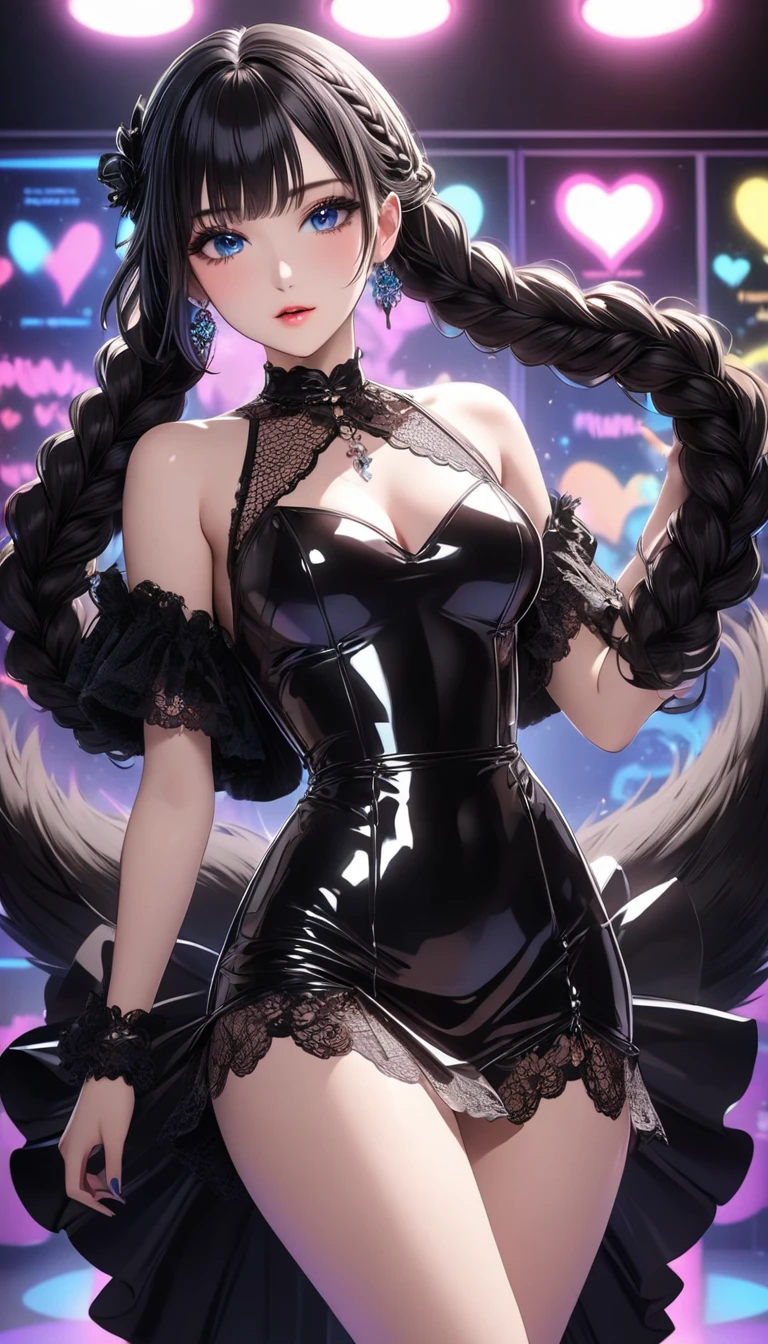 MKSKS style, masterpiece, best quality, long eyelashes, eyeliner, eye shadow, mascara, colorful, pink lips, deep skin, looking at the audience, upper body, curves, hestia (tanmachi), 1 girl, breasts, solo, long hair, blue ribbon, double tail, gloves, ribbon, dress, rei no himo, room, blue eyes, black hair, white gloves, white dress, look at the audience, shut up, hair ribbon, bow, sleeveless, sleeveless dress, bangs, blush,openwork, hair accessory, bow tie, dress cutout, long hair, navel covered, arm ribbon, shiny skin, outdoor, meadow, blue sky, cloudy sky, tight, tight fit, tight dress, breast focus, upper body, ultra-detailed, illustration, close up, straight up, portrait, facial focus, :p, tongue sticking out MKSKS style, masterpiece, best quality, long eyelashes, eyeliner, eye shadow, mascara, colored, pink lips, deep skin, looking at the audience, upper body, curves, hestia (tanmachi), 1 girl, breasts, solo, long hair, blue ribbon, double tail, gloves, ribbon, dress, rei no chimo,room, blue eyes, blue hair, white gloves,, white dress, look at the audience, shut up, hair ribbon, bow, sleeveless, sleeveless dress, bangs, blush,openwork, hair accessory, bow tie, dress cutout, long hair, covered navel, arm ribbon, shiny skin, outdoor, grass, blue sky, cloudy sky, tight body, breast focus, upper body, super detailed, illustration, close up, straight up, portrait, facial focus, :p, tongue sticking out multicolored hair, gradient hair, very long hair, hair ribbon, demon horns, kanzashi, hair bobbles, hair bell, kamina shades, over-rim eyewear, fox mask, mask on head, mask removed, headphones, mismatched pupils, gradient eyes, devil eyes, devil pupils, snake pupils, heterochromia, purple eyes, red eyes, yellow eyes, horizontal pupils, fake animal ears, naughty face, high detail, Conceptual art, anime, Minimalism, Romanticism, anime style, stereogram, zoom layer, pov, panorama, perspective, 360 view, UHD, retina, masterpiece, ccurate, anatomically correct, textured