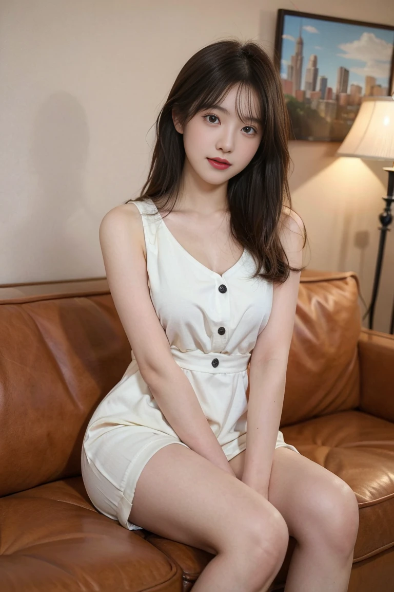 nogizaka_custom ((1 girl, Elegant posture)), Natural leg proportions, Visible cleavage, masterpiece, (best quality, 4K, 8K, high resolution, masterpiece:1.2), Extremely detailed, (Practical, photoPractical, photo-Practical:1.37), Official Art, CG, Anatomically correct, Random Scenes, Random shooting angle, Movie, photography, Intricate background, Soft lighting, Subtle shadows, Vibrant colors, Expressive eyes, Beautiful, high class boutique, Ambience, A moment of honesty, Natural expression, Detailed texture, Fine details, Refined and elegant, Exquisite style, Artistic Composition, Beautifully presented.