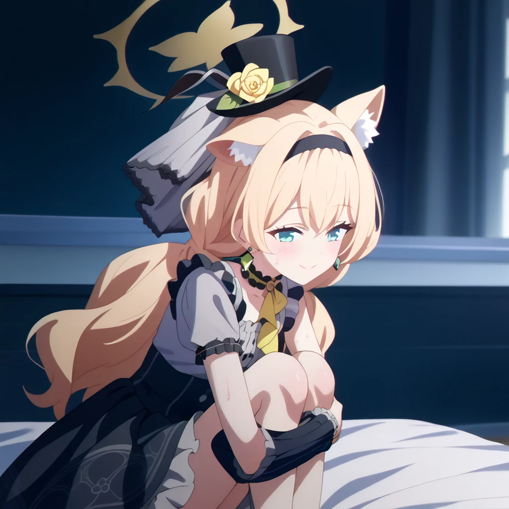 8kï¼ultra-detailed, illustration, (beautiful detailed eyes), beautiful, amazing, detailed eyes, (((masterpiece))),1girl,<lora:QB:0.8>,summer_dress,big hair,full body, chibi,light brown hair,solo