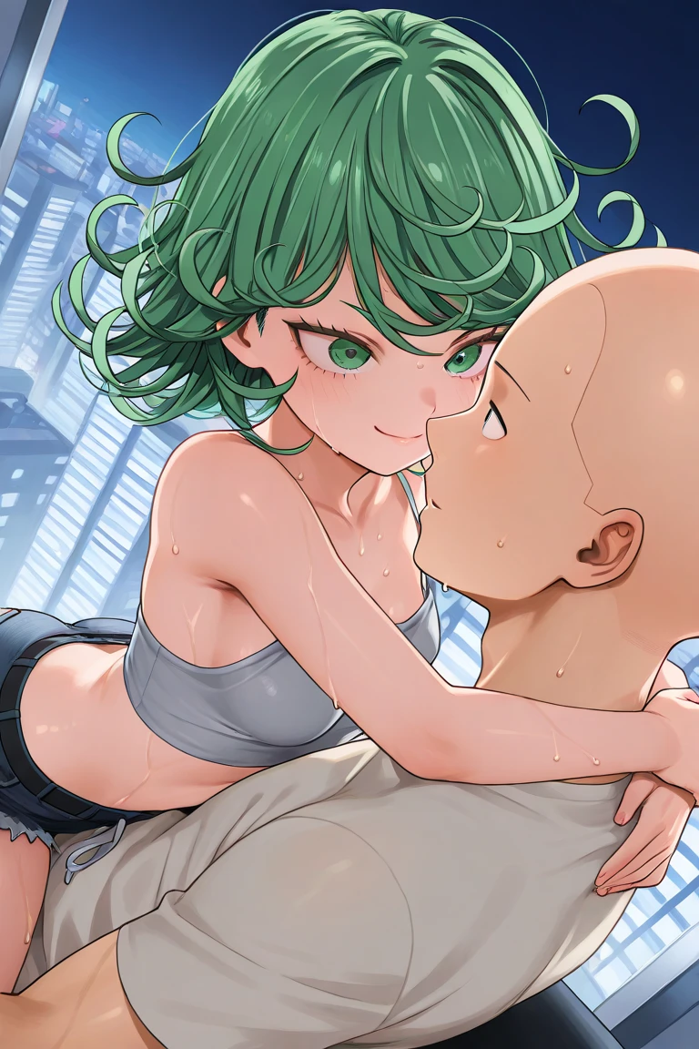 One Punch Man、Tatsumaki、Sex、Slut、Touching breasts