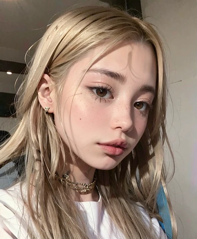 Arafed woman in black shirt and black shirt., black and sullen eyes, dark eyes y penetrantes, with black sclera eyes, black hair and big eyes, black eyes and big forehead, 1 7 year old gothic girl, black eyes and sclera, severe look, angry look, dark eyes, beautiful face with black fur