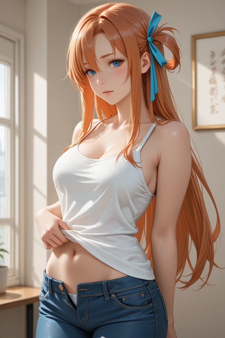 Masterpiece,Solo,One Girls,Nami,(One Piece),Big Breasts,Perfect Body,Sexy Body Hot,Ultra High Quality,Ultra High Resolution,Photograph 8K,Long Hair,Orange Hair,Headset,Ultra Detailed,Beautiful,Beautiful Girls,Mini Bra And Panties,Classroom