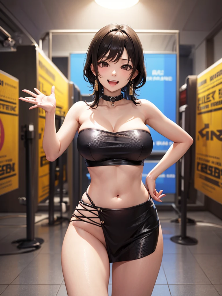 Realistic, Are standing, Arms above head, (shiny skin), nsfw, (naked), ((Pussy crack:1.3)), ((pussy:1.3)), In the living room, ((Shiny skin:1.3)), cute, cute, Japanese, high school girl, Height: 158cm, , 最high quality, shape, Very detailed, In detail, High resolution, 8k wallpaper, Perfect dynamic composition, Beautiful details, Big Breasts, Random sexy poses, whole body, Like a real human being, smile, nude, gravure, 1 female, Black Hair, Long Hair, 15 years oldts:1.3), 最high quality, 8k, high quality, High resolution, (Thick lips), ((Looking at the audience)), double eyelid, Beautiful woman, whole body, Dutch Angle, ((cuteネックレス)), ((Short Bob Hair)), ((Brown Hair)), (wearing Halter neck lace teddy with peek-a-boo cups)