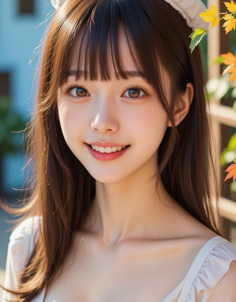 best quality, face focus, soft light, ultra high res, (photorealistic:1.4), RAW photo,(Shinozaki Ai), white skin, kawaii,
1 Japanese girl, solo, cute, (smile), (pupil, lights in the eyes),  detailed beautiful face, Medium-sized breasts,(high resolution detail of human skin texture),(long hair),(portrait), upper body, white traditional kimono, no make