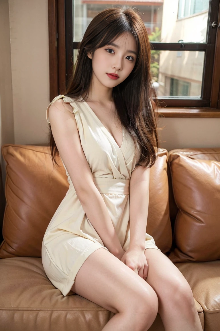 practicalphotography,22 years old,portrait,full Body,Korean,(Mature:1.3),2 girl,beautiful girl,arrogant,Sitting in a large classroom chair,(necklace、earrings、bracelet:1.1),(Environmental details:1.3),(Original image、CG Unity、photography、Ultra-practical details、Clear focus、Delicate skin、4K、high resolution、masterpiece、Best quality、practical、Energetic:1.2),(8K、4K、Ultra-high quality、high resolution、major、ish、dramatic),Detailed home background