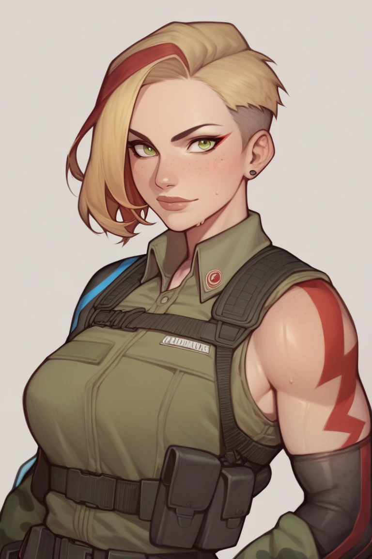 A female superhero wears a leather armored suit and wears a mask over her face in a (DC style),1girl, solo, masterpiece), (best quality), anime art style, anime illustration, super detailed, high dynamic range, depth of field, (colorful), The artwork is ultra-detailed, Theme is original, gritty, and full of modern warfare elements. Filipino woman, 26 years old, tanned bronze skin, amber eyes, (Wearing: USA marine corps uniform, camouflage military uniform, bullet proof vest, pants, utility belt, armor, boots and gloves), holding and aiming a pistol, closed mouth, looking at viewer, hair between eyes, dynamic pose, fighting on the battlefield, outdoors, warzone, ruined city background, serious face, full body shot, masterpiece, best quality, anime aesthetic, gritty tone, absurdres,(8K, 4K, best qualtiy, A high resolution, 超A high resolution:1.1), (tmasterpiece, realisticlying, photo-realistic:1.1), cammy white, Street Fighter 61 girl, the face, closeup cleavage, double tails, blond hairbl, 黑The eye, Redlip, (looking at viewert:2), Medium hair, long eyelasher, shadowing, petty face, largeeyes, exposed bare shoulders, hight contrast,Large breasts,1 girl, beautiful, perfect lighting, muscular, thick thighs, mature woman, milf, navel, abdomen, (masterpiece, high quality: 1.1), anime waifu bodybuilder, beautiful face, debatalho face, extremely detailed eyes, knight character, green eyes, perfect body, fit body, looking at the sword, character holding a sword, abdomen, large breasts, muscular, ((hair) long and blonde), sarashi white breast, sarashi, underboob, breasts bandages, arm bandages (insanely detailed, beautiful detailed face, masterpiece, best quality), (looking disgusted), konosuba, character A2, (white and torn bandages on the arms and legs), image taken from above, camera away, image with focus on the sword, high quality, white light clothes, sweat splattering, character on guard with sword, knight's pose, sword with sharp blade with brightness, clear image, bl
