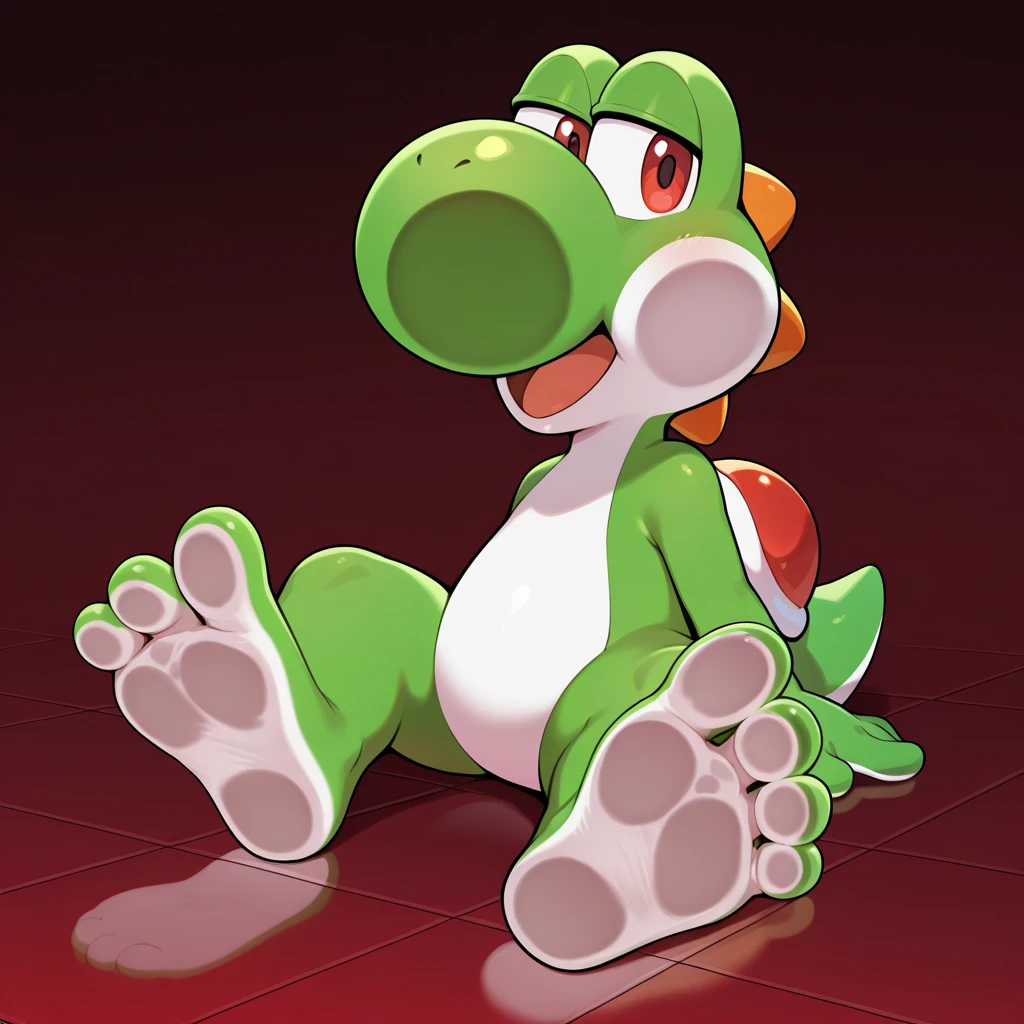 yoshi, ass, looking back, lewd, high quality, anal penetration, tears, blushing, human, ass grab
