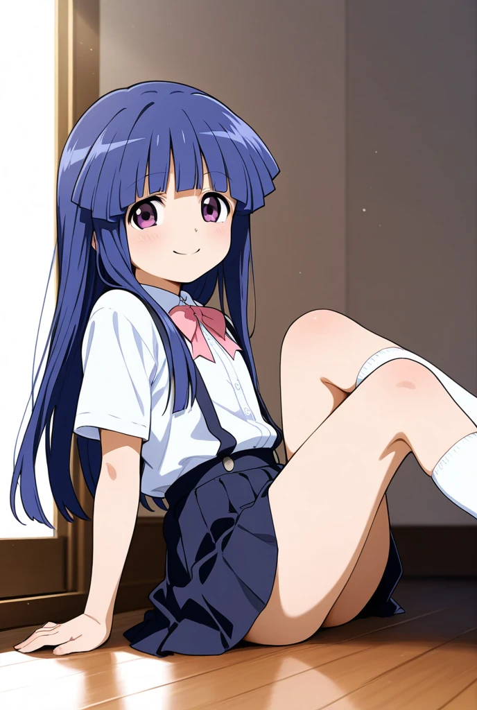 ((masterpiece, best quality)), high resolution,ultra detailed, detailed background, perfect lighting,detailed beautiful eyes,cute pussy,1girl,solo,nsfw,clitoris,vagina,embarrassed,blush,look at viewer,steam,sweat,aroused,(from below:1.2),from front,(standing),wavy mouth,open mouth,in heat,fisheye lens,confused,show off pussy,(bottomless,skirt lift:1.4)
,(pale skin,little body,flat chest,kawaii,age,short stature,short body,furude rika
blue hair,purple eyes,very long hair,blunt bangs),shirt