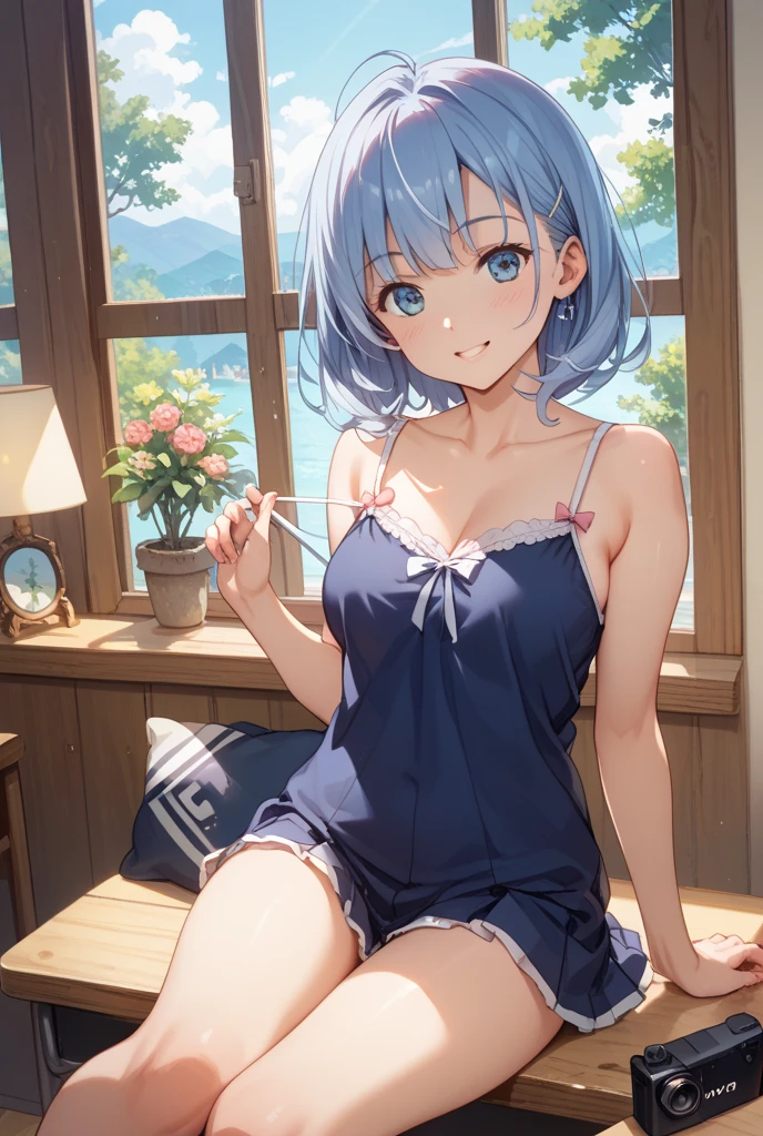 独奏、Stand with your legs spread wide、Beautiful thighs、(White Micro Mini Dress White、White camisole mini dress、Silk dress)、female teacher、Gold Necklace、Big Breasts、Bare thighs、Big Breasts、Beautiful and fair、Glowing Skin、3 Up、Gorgeous and bright、Refreshing and gentle look、Perfect beautiful face、Beautiful shiny bangs、Mature adult woman、eyeliner、So perfect eyes、Very large breastuscular body、(Kyoto Animation Style、Dark blue shorthair、(Dark blue hair:1.7)、Blunt bangs、Hair between the eyes、Clear Eyes、Dark Eyes、Black-rimmed glasses)、lips、lipstick、A seductive smile、Floating Hair、mole、(cheekbone:1)、(目の下のmole:1.2)、)、high school、classroom