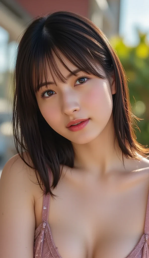 Starry sky late at night，extremely realistic，stand up straight，puff out your chest，The most beautiful woman here，4086kbit，extreme details，The truth about skin and skin texture，Sunlight shines，Yua Mikami，，Yui Aragaki，Hamabe Beauty，Rei Honjo，Namiki Yu，Shinoda Yu，Upper body close-up