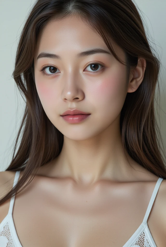 highest quality, Face Focus, Soft Light, Ultra-high resolution, (Realistic:1.4), RAW Photos,
1 Japanese Gal Girl, alone, cute, (pupil, Light in your eyes), Beautiful face in every detail, (Small box),(High resolution detail of human skin texture),
(Long Hair),
White Room,
In underwear