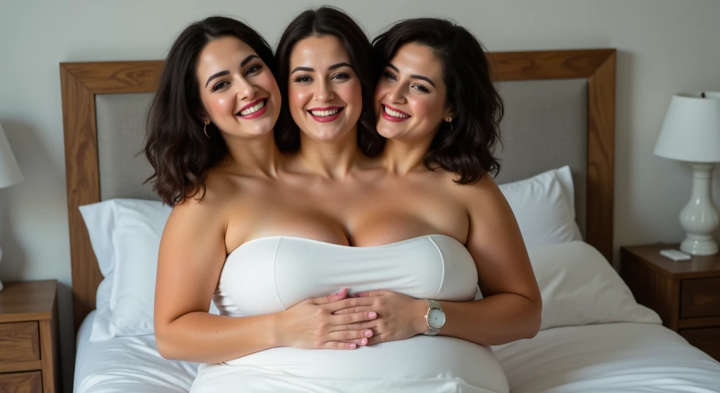 3+ girls, all identical, lined up, looking at viewer, very high resolution, (massive), all pregnant, kissing each other, both naked, both nude, both no clothes, both no underwear, both no pubic hair, both very large breasts, both flat medium length hair, both looking up at me, both are squatting shoulder to shoulder, both girls are spreading their legs, both girls genitals are exposed, both have milk dripping from breasts, both have lactating breasts, both girls are smiling with pleasure, photo taken from my perspective, photo zoomed out, at noon, in a church full of people, extremely detailed faces, extremely accurate faces, very high quality, many people in background, large crowd in background, people standing in background, one belly button, anatomically correct stomachs, all breasts must be lactating, extra large pregnant stomach, one navel, one belly button, extremely large pregnant stomachs