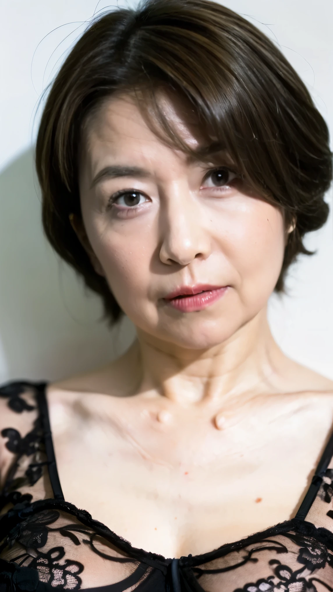 (((portrait:1.3))), (((ラテックスのボディースーツ:1.3))), (((Older mature woman:1.2))), Picture from a subjective point of view , 6500-v1 .1, Prieros Face_v1, (( Sexy Underwear:1.5)), ((( intelligent mature :1.5))), (( plump )), , Illuminate the face , masterpiece, (( clear outline :1.5)), 32K, (((vivid colors1.5))), ((Chinese mature )), (((aunt:1.5))), ( very big breasts :1.5), Beautiful Finish, ((( thin lips:1.3))), Pull Configuration, beautiful mature , 300 year old woman , receiving light from the front , Business Operator, CEO (CEO) ( CEO (CEO)) ( CEO (CEO) ( CEO (CEO))) , (( thin bra :1.4)), Front Map , giving up, cool look, bright red lips, thin lips,
